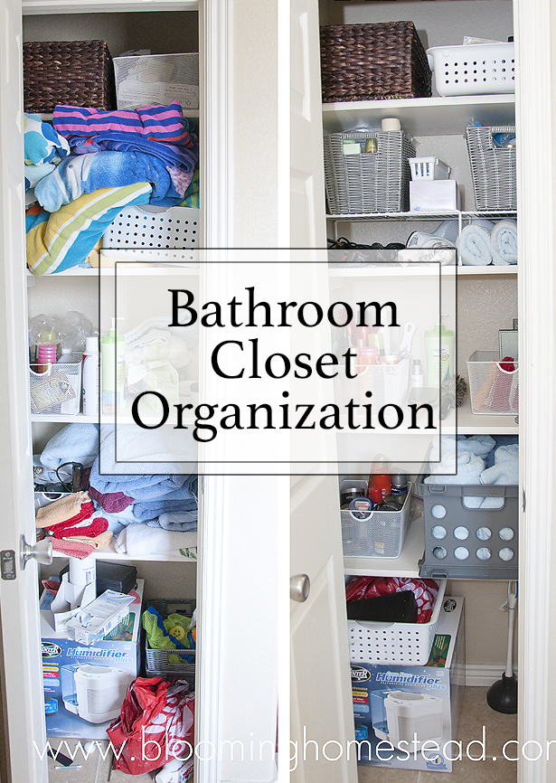 Bathroom Closet Organization Inspiration from Glamorous