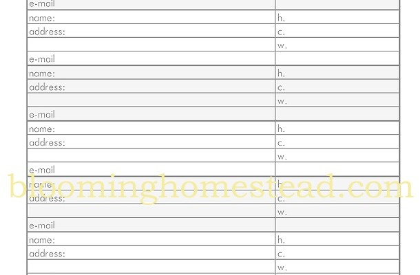 Contact sheet printable