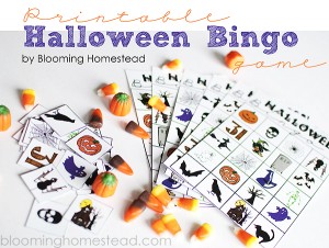 Halloween Bingo Game by blooming homestead