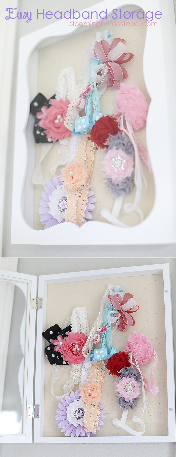 Quick and Easy Hairbow Storage - Life on the Bay Bush