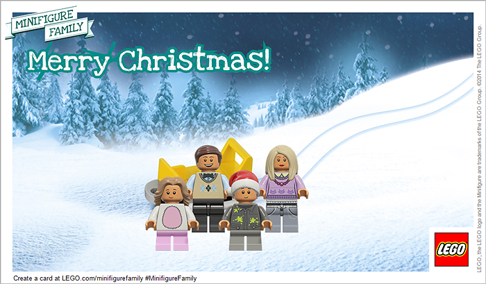 Lego sales christmas card