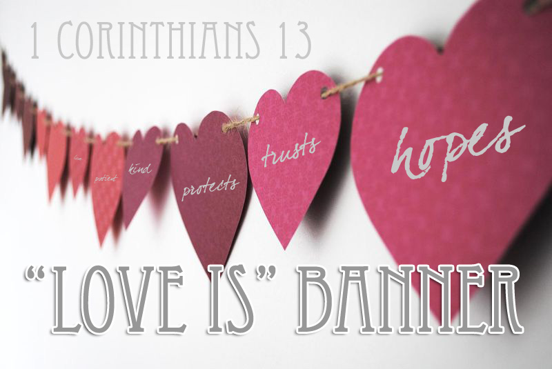 corinthians banner valentines craft valentine bible kids activities christianity cove crafts school based scripture heart monster faith these remain greatest