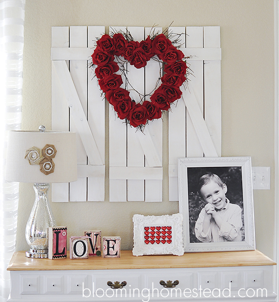 DIY Valentine's Day Wreath - American Farmhouse Style