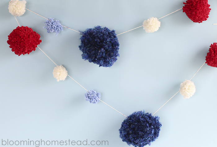 DIY 4TH OF JULY TISSUE PAPER GARLAND