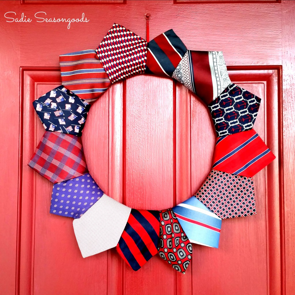 CC2_thrifted_necktie_patriotic_wreath_for_July_4_Sadie_Seasongoods