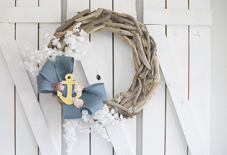 Beachy Summer Wreath - Blooming Homestead