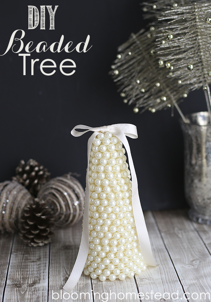 DIY Beaded Tree by Blooming Homestead