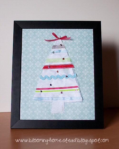 Scrap Ribbon Christmas Tree