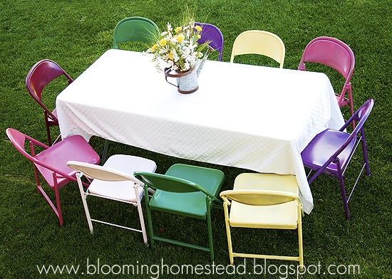 Painted Metal Chairs