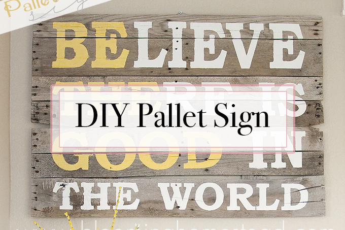 DIY Pallet Wood Sign