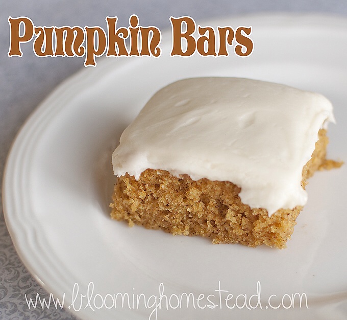 Delicious Pumpkin Bars Recipe