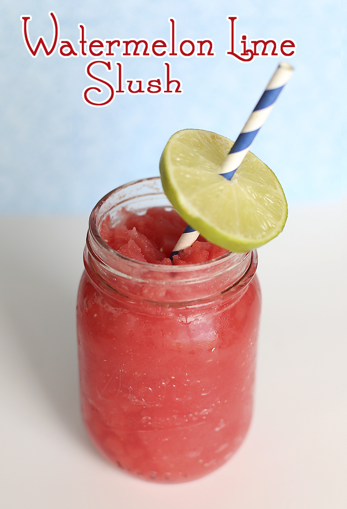 Delicious Whole 30 and PALEO approved recipe for Watermelon Lime Slush