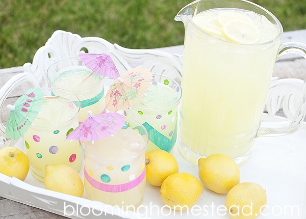 DIY Painted Glassware tutorial