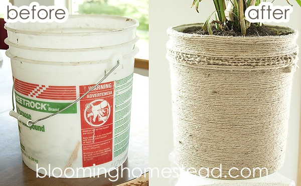 DIY Jute Bucket Makeover