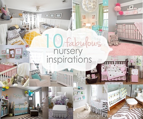 10 Beautiful Nursery Inspirations-round-up - Blooming Homestead