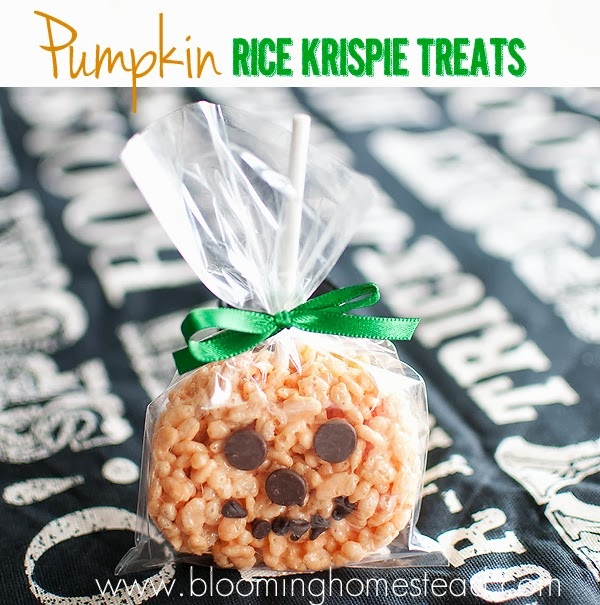 Pumpkin Rice Krispie Treats