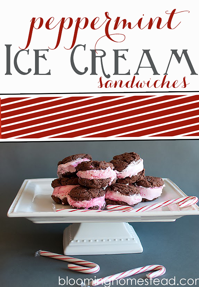 Delicious Peppermint Ice Cream Sandwiches