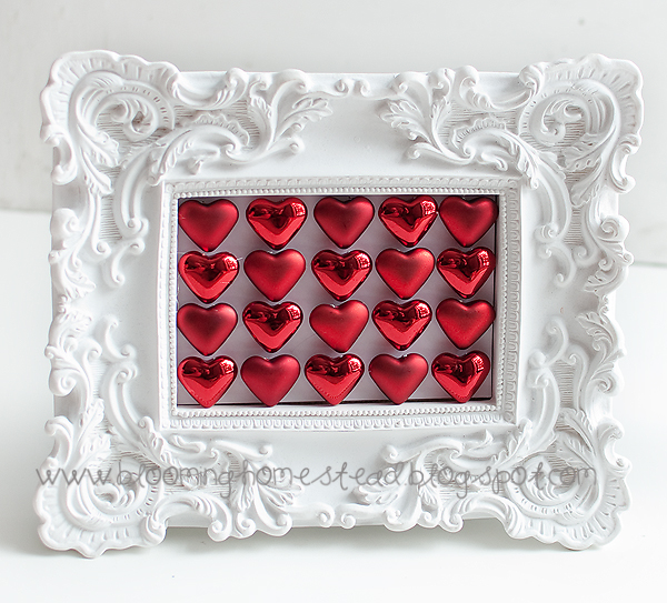 3-d hearts in Frame by Blooming Homestead