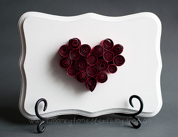 Quilled Valentine Heart by Blooming Homestead