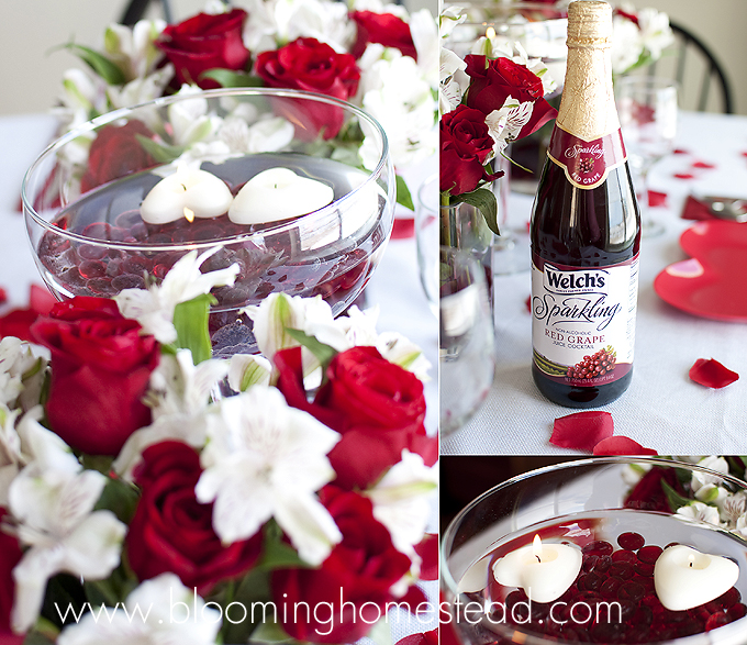valentinesday tablescape by Blooming Homestead