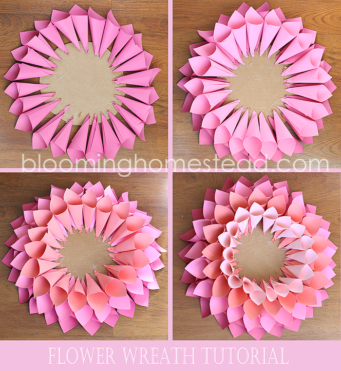 Paper Wreath By Blooming Homestead