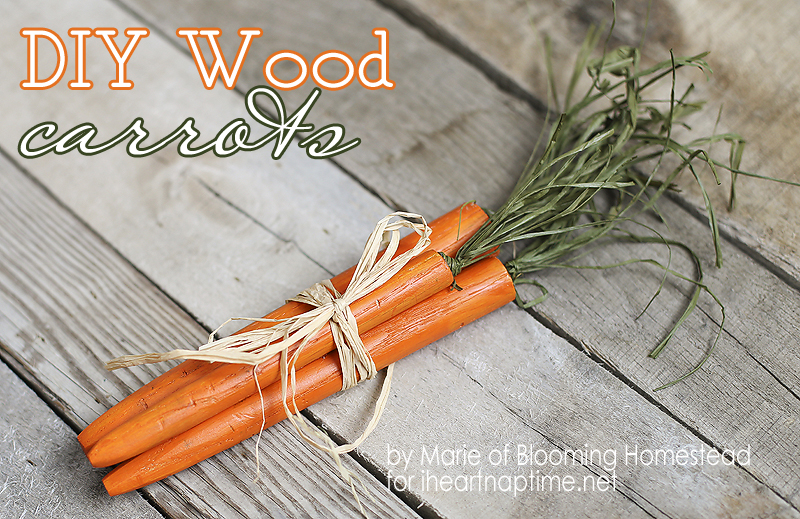 DIY Wood Carrots