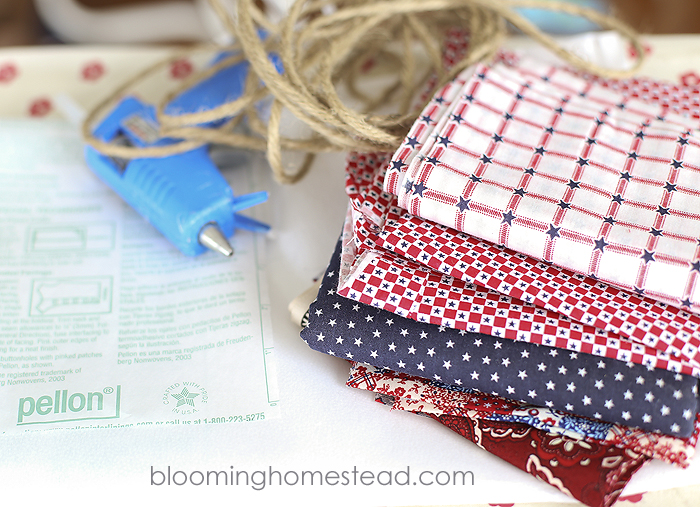 DIY Fabric Banner by Blooming Homestead