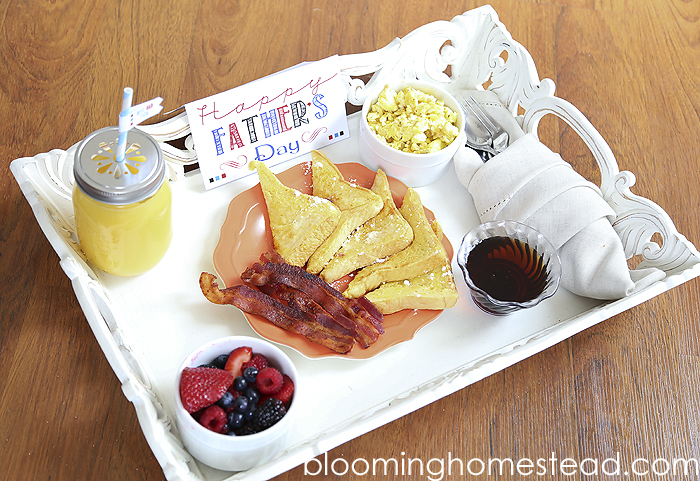 Father's Day Breakfast Printable at Blooming Homestead