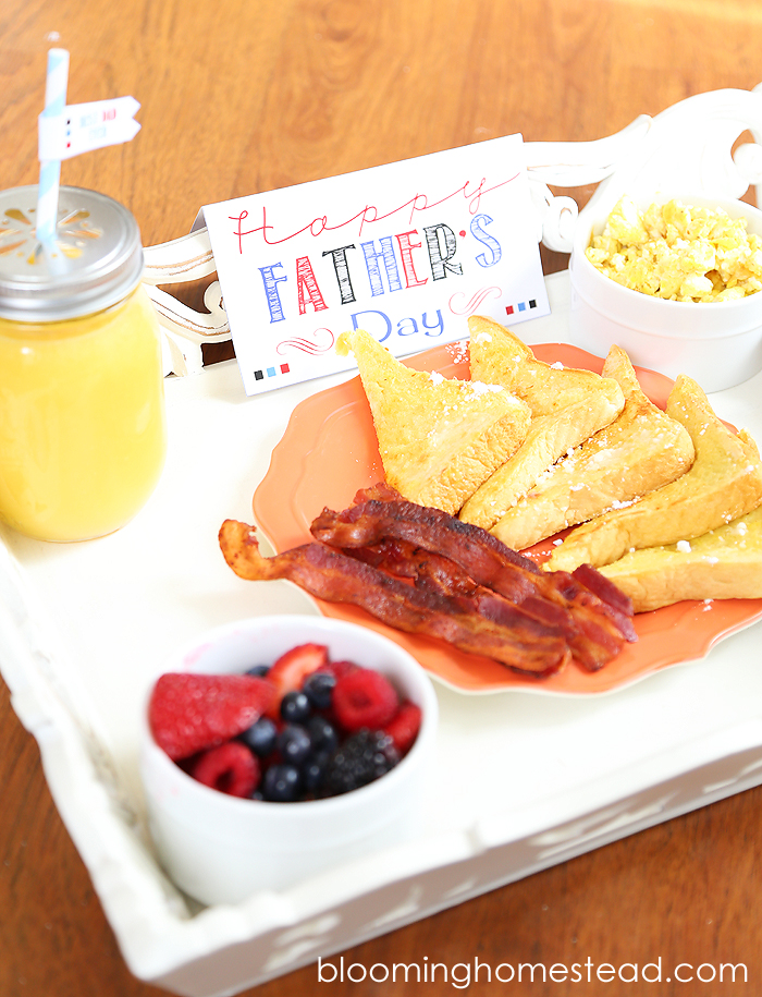 Father's Day Breakfast Printable at Blooming Homestead