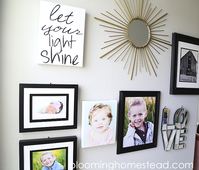 Gallery Wall at Blooming Homestead