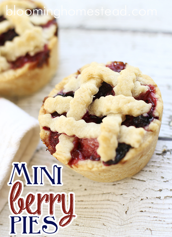 Mini Berry Pies by Blooming Homestead