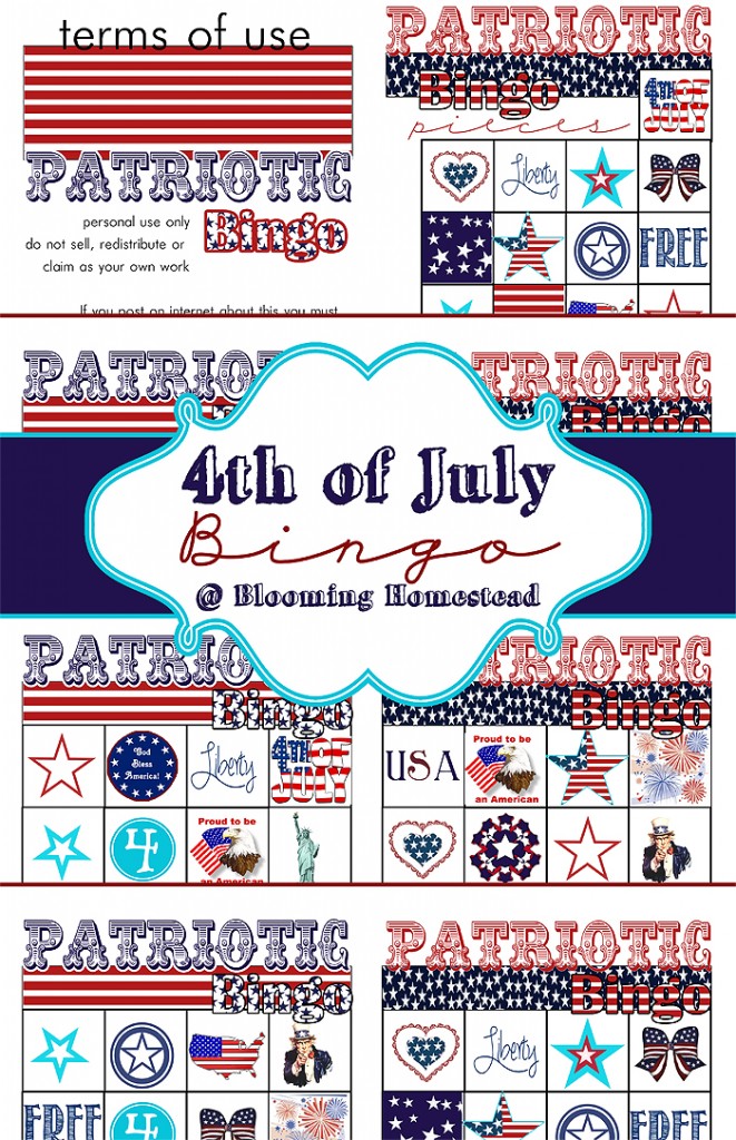 Patriotic 4th of July Bingo at Blooming Homestead