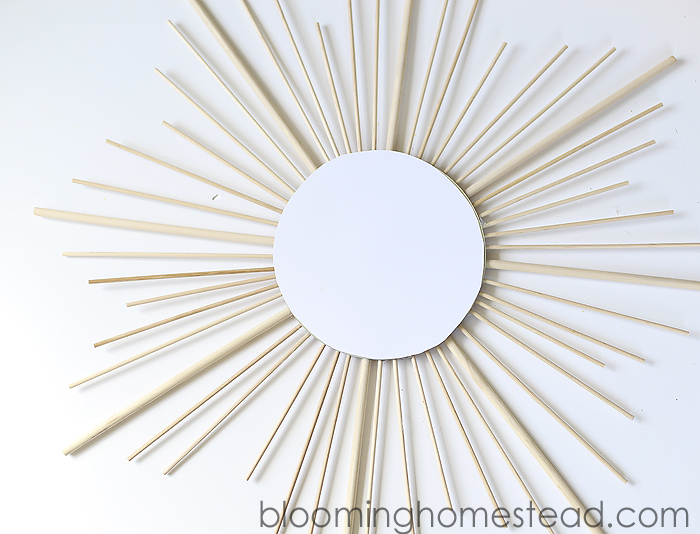 DIY Sunburst Mirror at Blooming Homestead