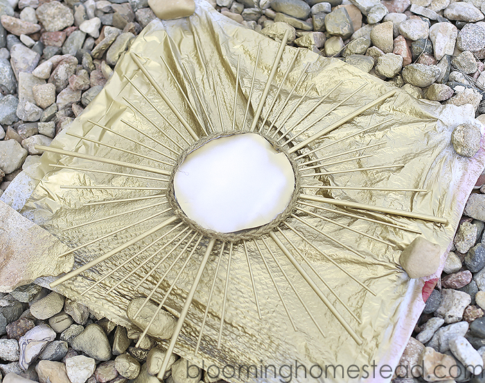 DIY Sunburst Mirror at Blooming Homestead