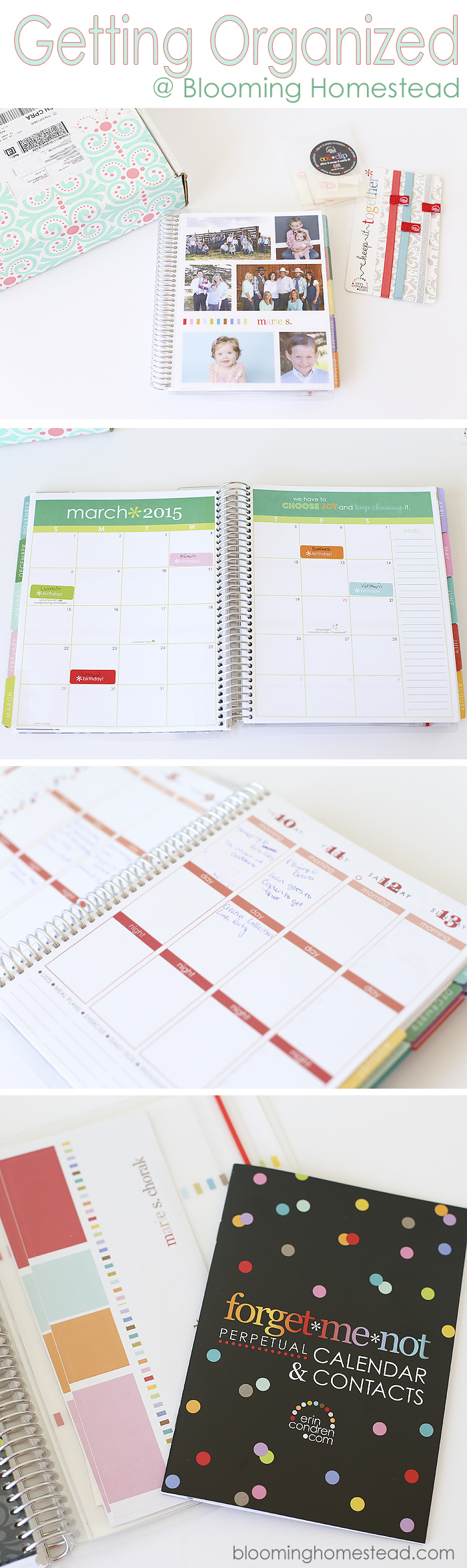 Getting Organized Planner at Blooming Homestead