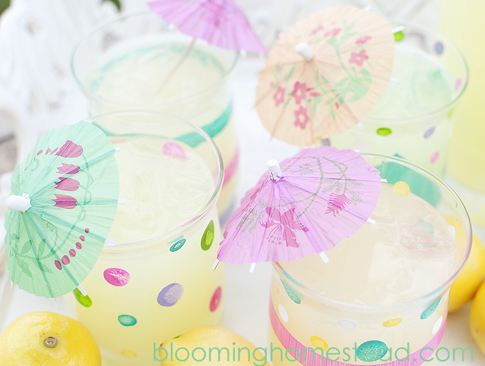 Painted Glasses tutorial by Blooming Homestead