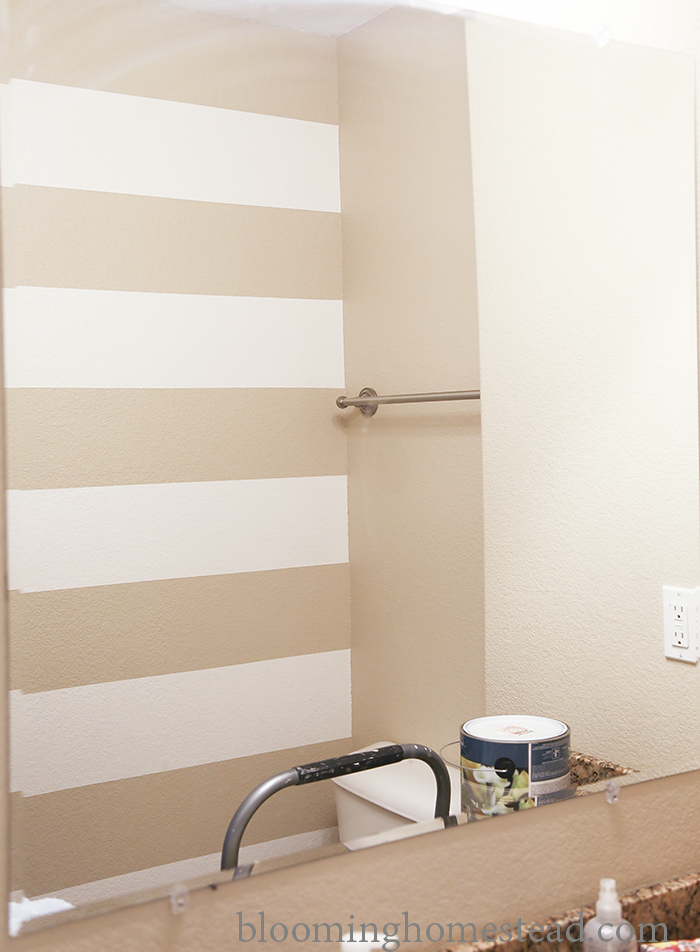 Bathroom Stripes by Blooming Homestead