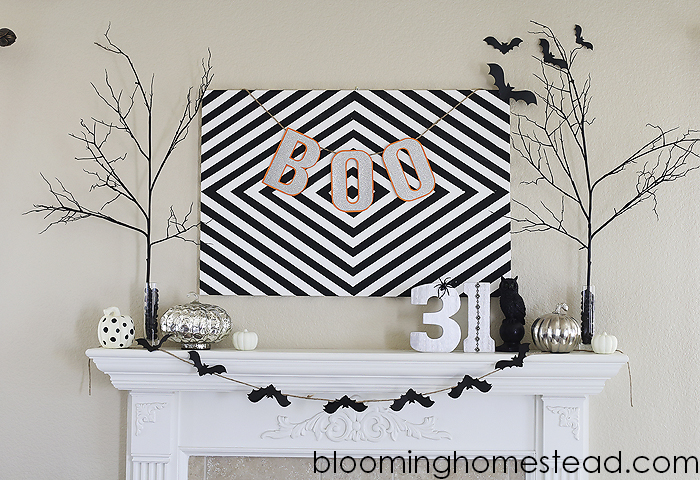 1Halloween Mantle at Blooming Homestead copy