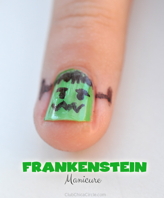 Frankenstein-Manicure-DIY