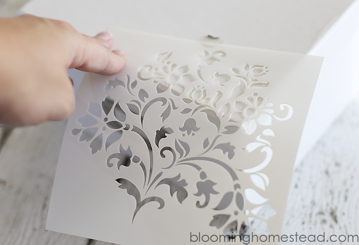 DIY Stenciled Photo Box