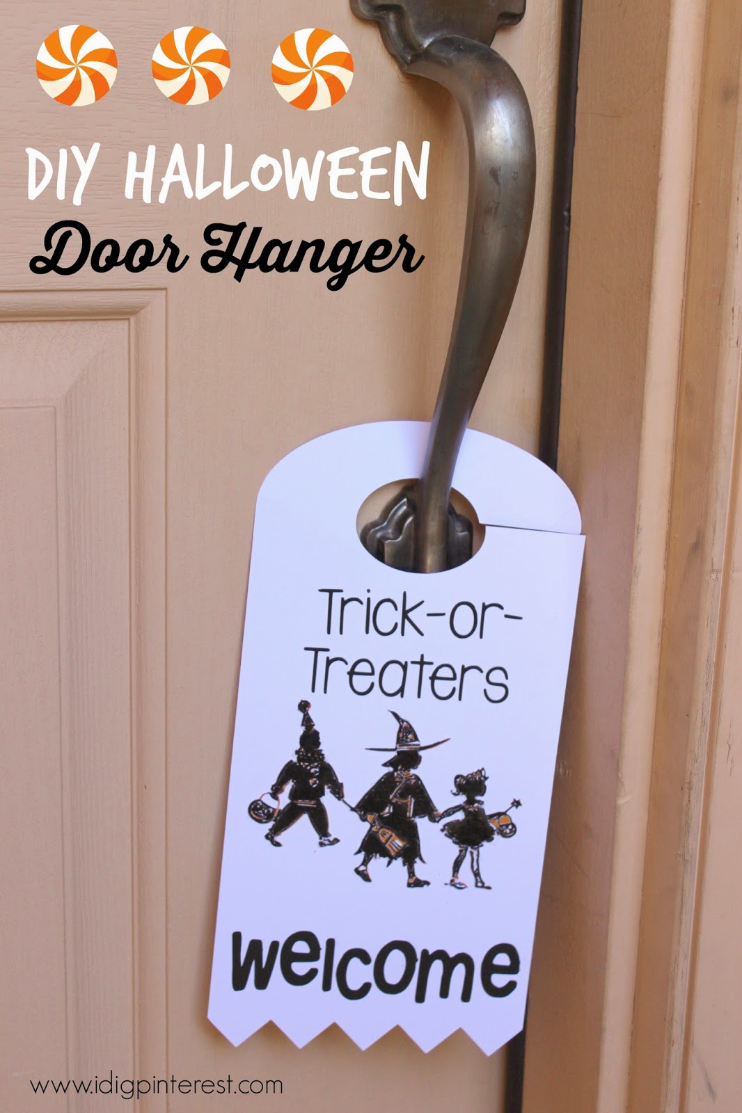 Trick-or-Treaters Welcome Door Hanger2