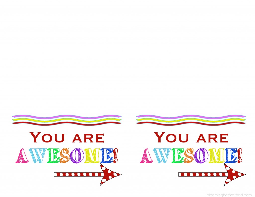 You Are Awesome Printable by Blooming Homestead