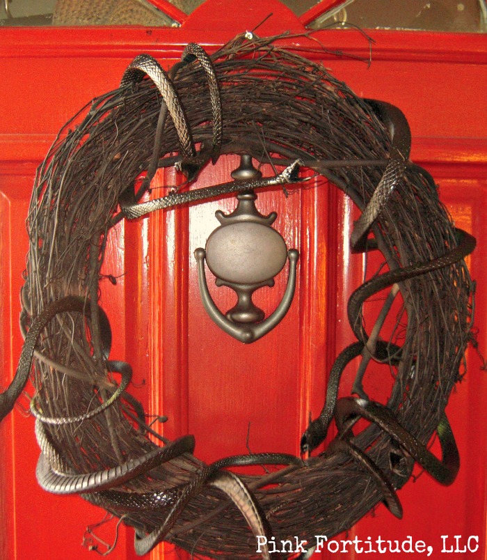 scary snake wreath