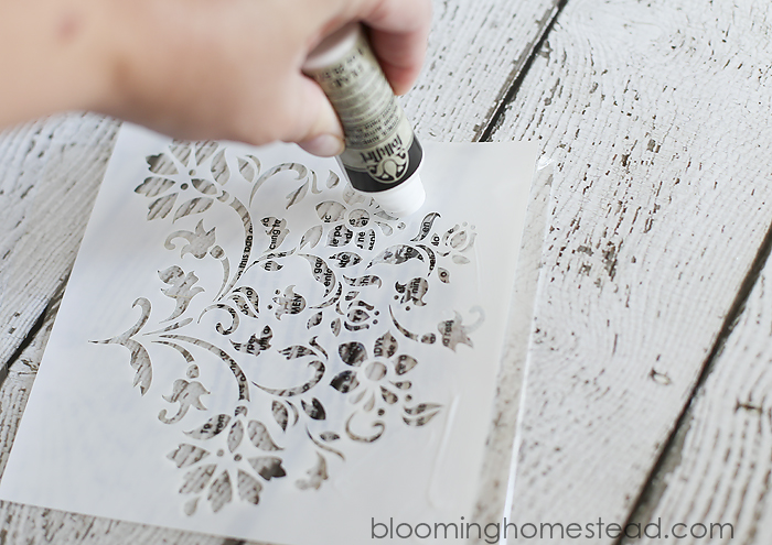 DIY Stenciled Photo Box