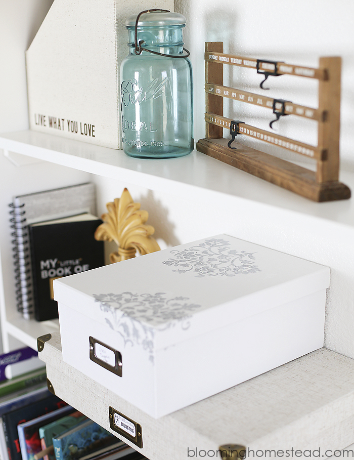 DIY Stenciled Photo Box