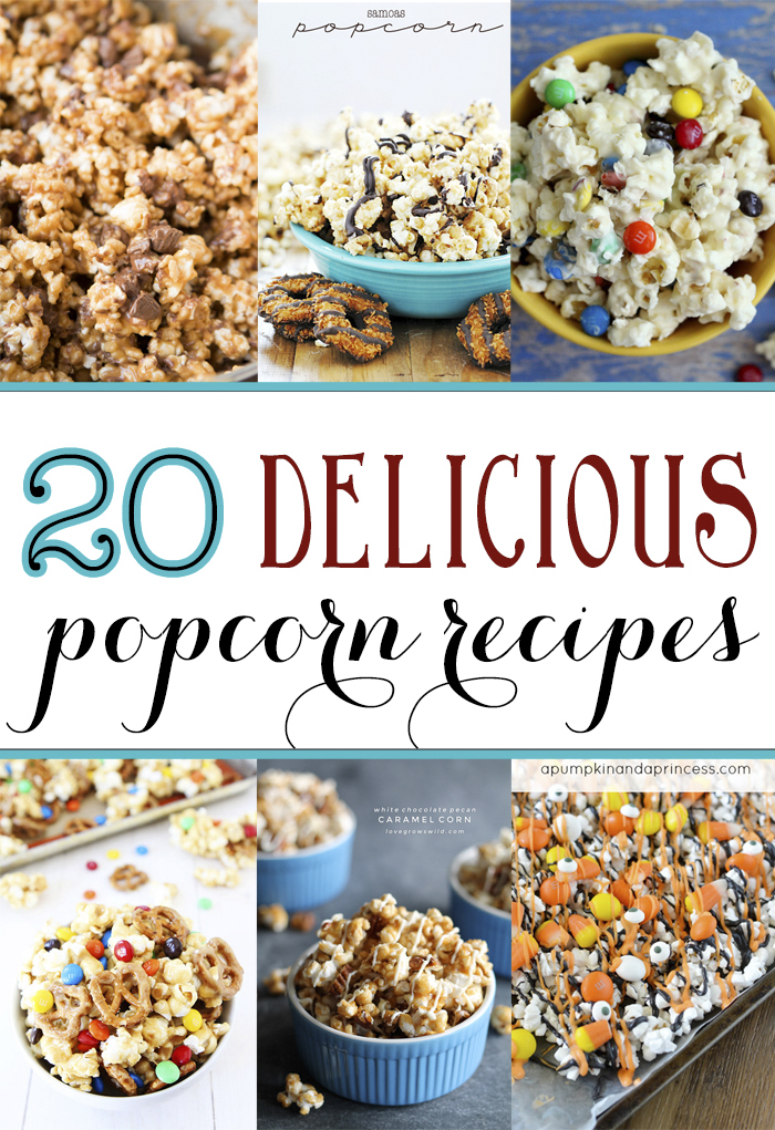 Check out these 20 fabulous popcorn recipes perfect for any occasion. | popcorn | recipes