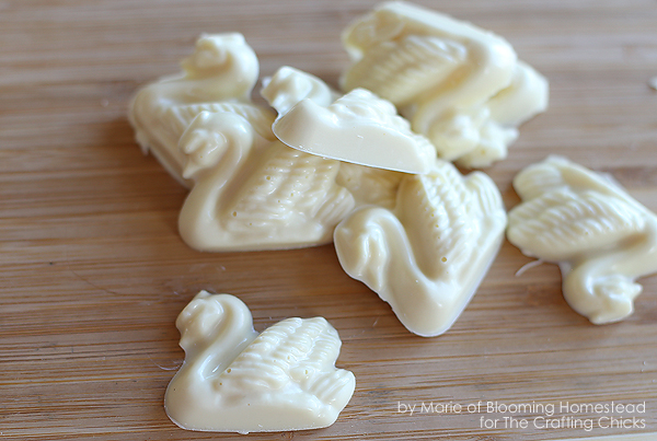 White Chocolate Swans by Blooming Homestead