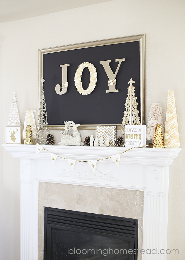 Gold Christmas Mantle