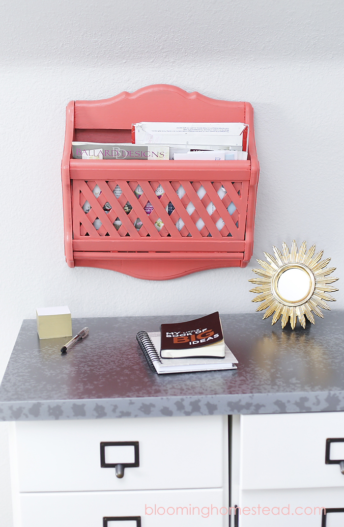 DIY Mail Organizer by Blooming Homestead