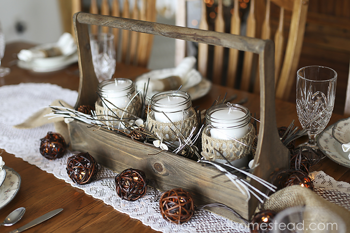 Rustic Winter Centerpiece 2 by Blooming Homestead copy